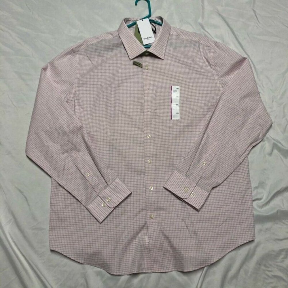 Goodfellow & Co. Pink Windowpane Button Shirt